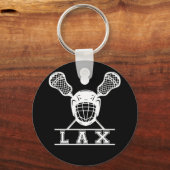 Lacrosse Sticks Embleem voor LAX-spelers Sleutelhanger (Voorkant)