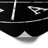 Lacrosse Sticks Emblem I T-shirt voor LAX-spelers  Poster (Hoek)