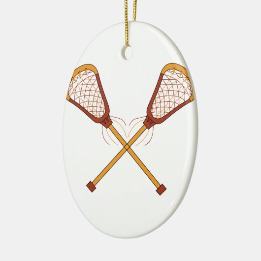 Lacrosse Sticks Keramisch Ornament (Links)