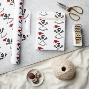 Lacrosse Sticks Kerstmis Cadeaupapier