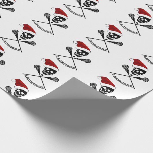 Lacrosse Sticks Kerstmis Cadeaupapier (Hoek)