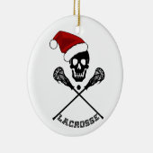 Lacrosse Sticks Kerstmis Keramisch Ornament (Rechts)