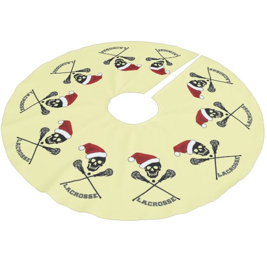 Lacrosse Sticks Kerstmis Kerstboom Rok (Gekanteld)