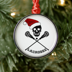 Lacrosse Sticks Kerstmis Metalen Ornament