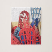 Lacrosse sticks legpuzzel (Verticaal)