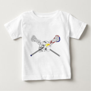 Lacrosse sticks met helm