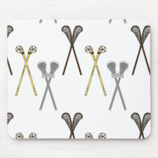 Lacrosse Sticks Muismat (Voorkant)