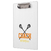 Lacrosse Sticks Net Coach Naam Team Kleuren Sport Klembord (Links)
