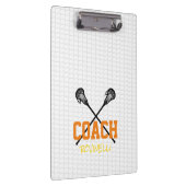 Lacrosse Sticks Net Coach Naam Team Kleuren Sport Klembord (Rechts)