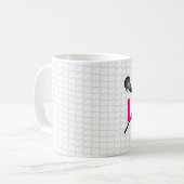 Lacrosse Sticks Net Team Kleuren Lax MOM Sport Koffiemok (Voorkant links)