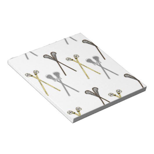 Lacrosse Sticks Notitieblok (Schuin)