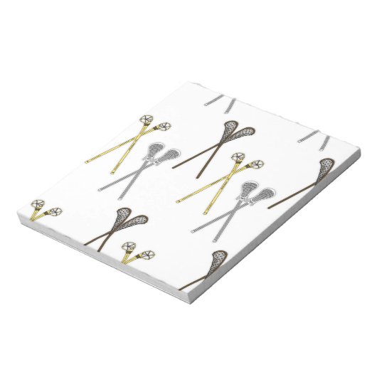 Lacrosse Sticks Notitieblok (Linkerzijde)