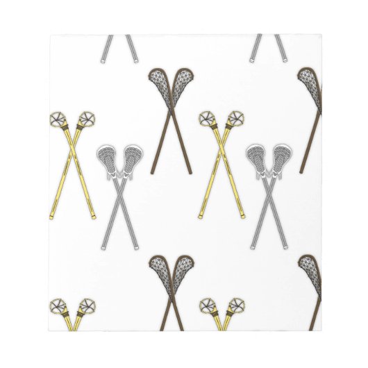 Lacrosse Sticks Notitieblok (Voorkant)