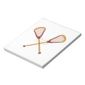 Lacrosse Sticks Notitieblok (Linkerzijde)
