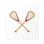 Lacrosse Sticks Notitieblok (Voorkant)