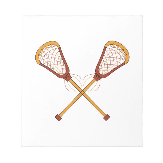 Lacrosse Sticks Notitieblok (Voorkant)