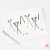 Lacrosse Sticks Rechthoekige Sticker (Envelop)