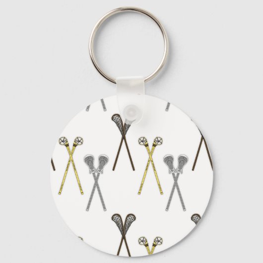 Lacrosse Sticks Sleutelhanger (Voorkant)