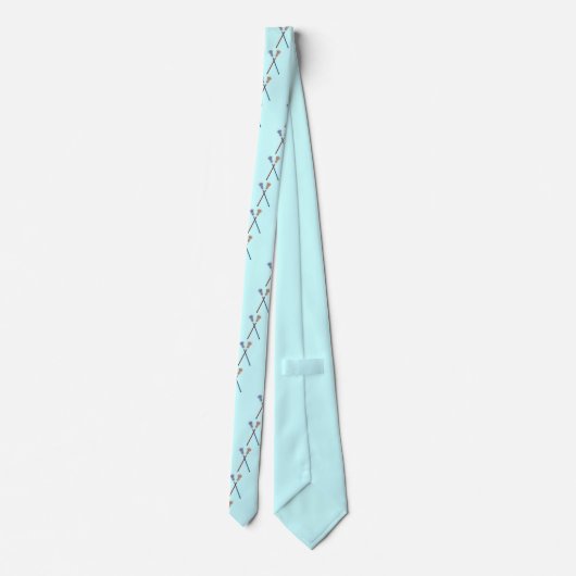 Lacrosse Sticks Stropdas (Achterkant)