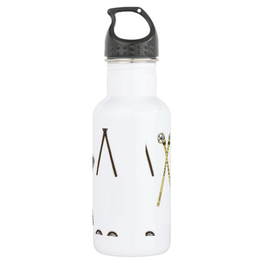 Lacrosse Sticks Waterfles (Achterkant)