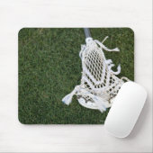 Lacrosse-stok op gras muismat (Met muis)