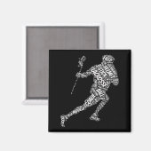 lacrosse stokken voor jongens Sportkleding & Fitne Magneet (Voorkant / Achterkant)