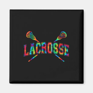 Lacrosse Stropdas-dye Crossed Sticks Cool Lax Gear Magneet