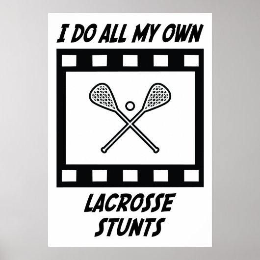 Lacrosse Stunts Poster (Voorkant)