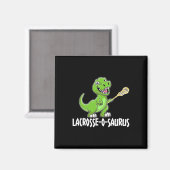 Lacrosse T-rex Dino Lacrosse Racket Magneet (Voorkant / Achterkant)