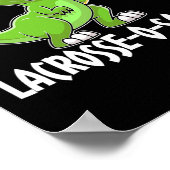 Lacrosse T-rex Dino Lacrosse Racket Poster (Hoek)