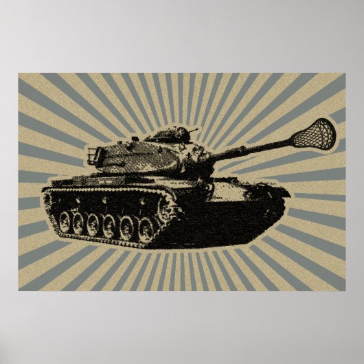 Lacrosse Tank Poster (Voorkant)