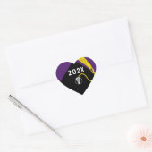 Lacrosse Team 2025 Paarse Vierkante Sticker (Envelop)