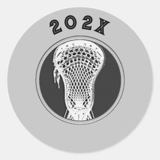 Lacrosse Team 2025 Ronde Sticker (Voorkant)