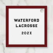 Lacrosse Team Bedankjes Labels (Achterkant)