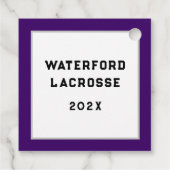 Lacrosse Team Bedankjes Labels (Achterkant)