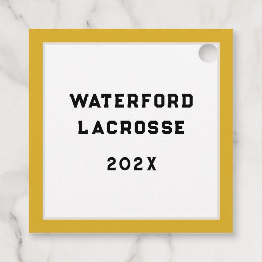 Lacrosse Team Bedankjes Labels (Achterkant)