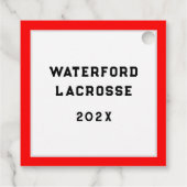Lacrosse Team Bedankjes Labels (Achterkant)