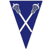 Lacrosse Team Blue Bunting Flags Vlaggetjes (Derde vlag)