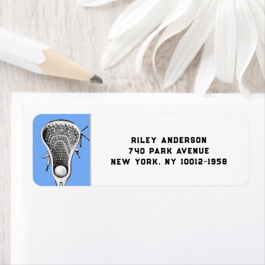 Lacrosse Team Blue Etiket (Insitu)