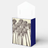 Lacrosse Team Blue Favor Box Bedankdoosjes (Geopend)