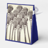 Lacrosse Team Blue Favor Box Bedankdoosjes (Achterkant)
