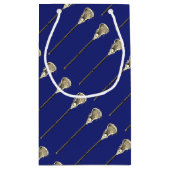 Lacrosse Team Blue Klein Cadeauzakje (Achterkant)