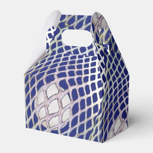 Lacrosse Team Blue Party Bedankdoosjes (Voorkant Zijde)