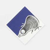 Lacrosse Team Blue Party Servet (Hoek)