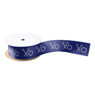 Lacrosse Team Blue Satijnen Lint