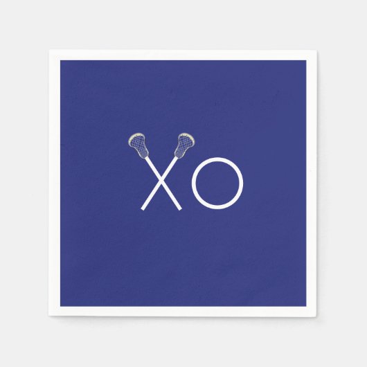 Lacrosse Team Blue Servet (Voorkant)