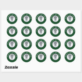 Lacrosse Team Class van 2025 Classic Round Sticker (Vel)
