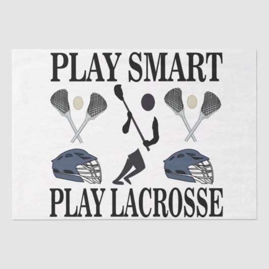 Lacrosse Team Coach speler Verjaardag Tissuepapier (Voorkant)