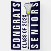 Lacrosse Team Congrats 2025 Spandoek (Verticaal)