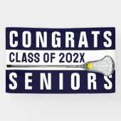 Lacrosse Team Congrats 2025 Spandoek (Horizontaal)